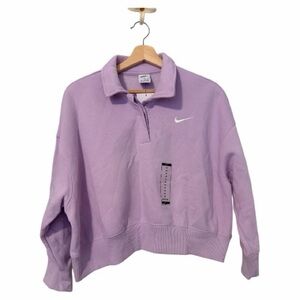 Nike Women's crop fleece Pullover Top- size M
